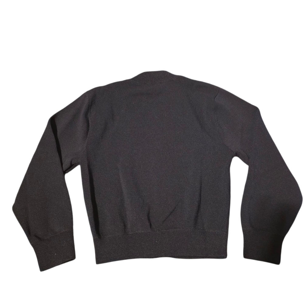MNG Snap Front Black Cardigan Sweater Size S - Picture 6 of 6